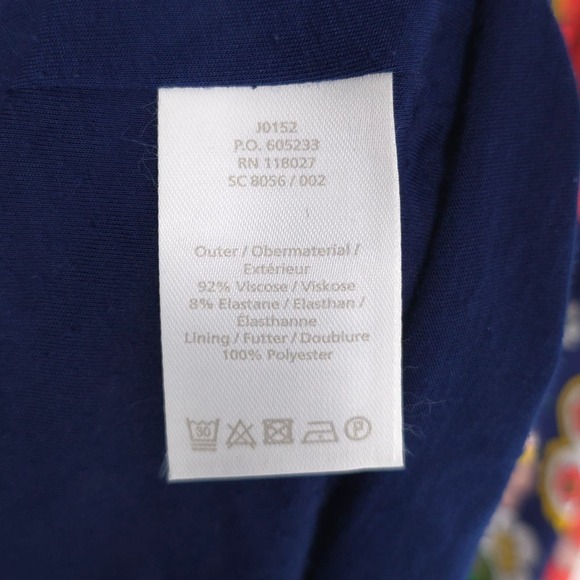 Boden Georgia US 10R Jersey Sleeveless Stretch V-Neck Floral Maxi Dress J0152 - Picture 10 of 11